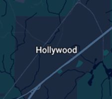 Map Snippet Showing Hollywood