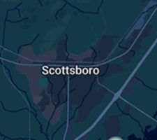 Map Snippet Showing Scottsboro